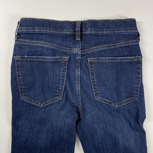 Free People Women's 26 Skinny Jeans Blue Dark Wash Distressed 61855-16515125 - Picture 7 of 11